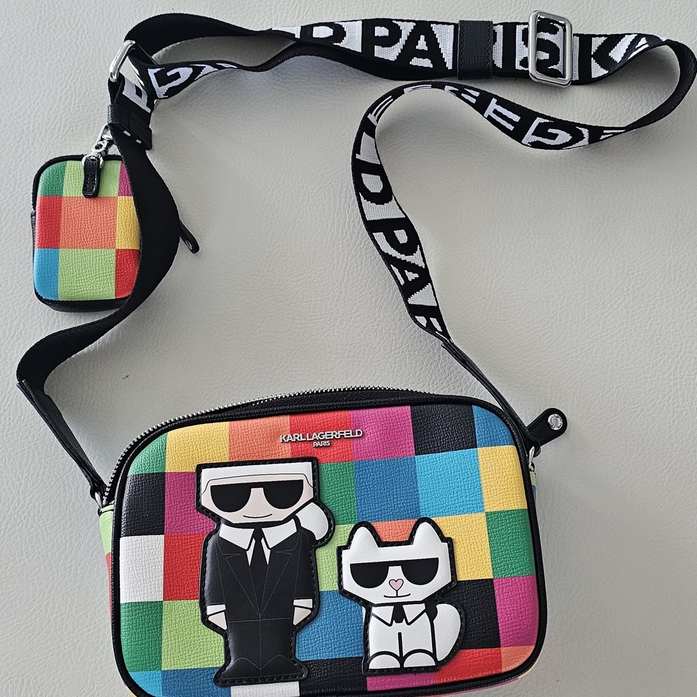 Karl Lagerfeld Colorful Graphic Belt Bag